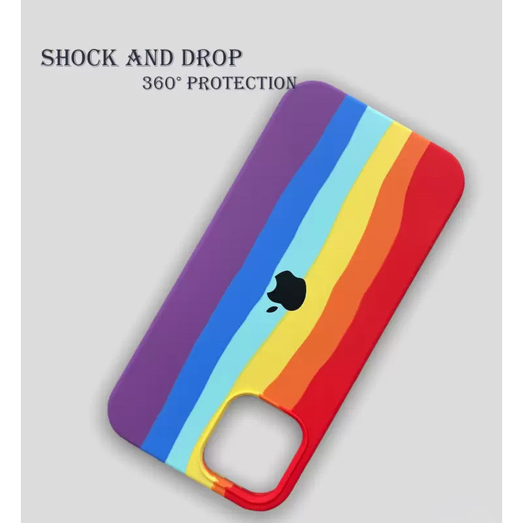 کاور آیرون من مدل RAINBOW مناسب برای گوشی موبایل اپل IPHONE 12 PRO همراه با قلم لمسی