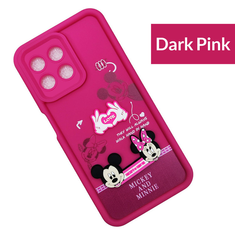 کاور موفی مدل Silicone Puffer Minni Mouse Strap مناسب برای گوشی موبایل آنر X8B به همراه بندآویز