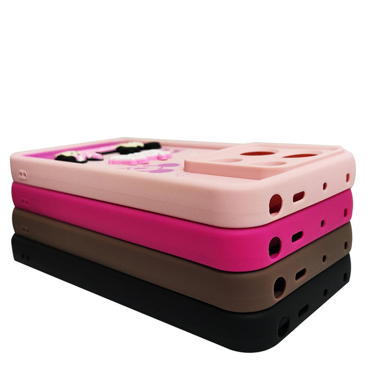 کاور موفی مدل Silicone Puffer Minni Mouse Strap مناسب برای گوشی موبایل سامسونگ Galaxy A34 به همراه بندآویز