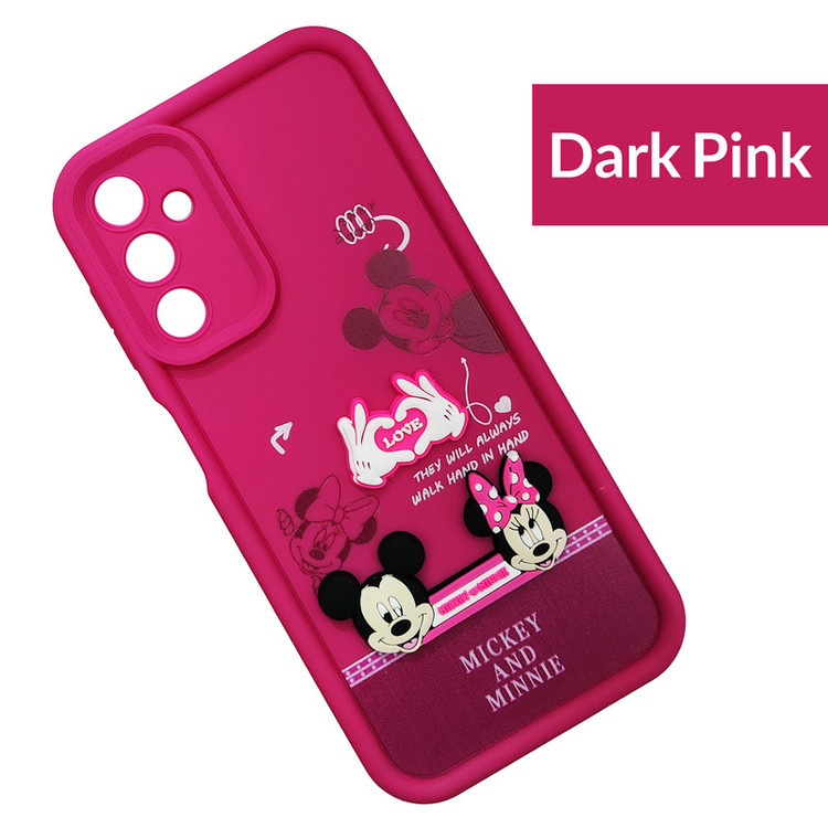 کاور موفی مدل Silicone Puffer Minni Mouse Strap مناسب برای گوشی موبایل سامسونگ Galaxy A34 به همراه بندآویز