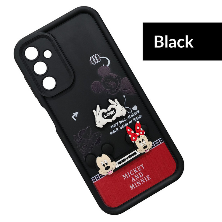 کاور موفی مدل Silicone Puffer Minni Mouse Strap مناسب برای گوشی موبایل سامسونگ Galaxy A34 به همراه بندآویز