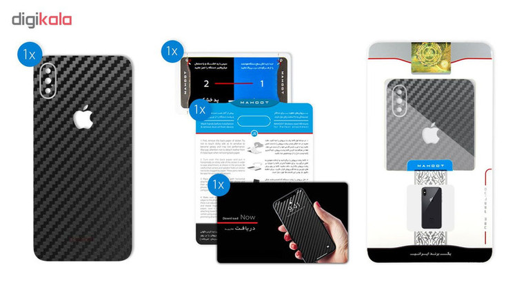 برچسب پوششی ماهوت طرح Carbon-Fiber مناسب برای گوشی موبایل اپل iPhone XS
