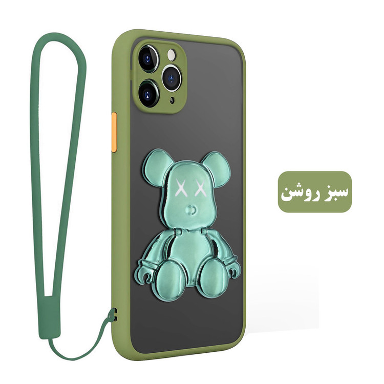 کاور اسپارتان مدل MBC Teddy مناسب برای گوشی موبایل سامسونگ Galaxy A22 4G به همراه بند نگهدارنده