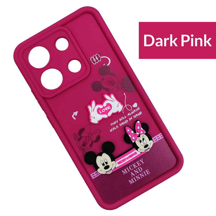 کاور موفی مدل Silicone Puffer Minni Mouse Strap مناسب برای گوشی موبایل شیائومی Redmi Note 13 Pro 5G / Poco X6 5G به همراه بند