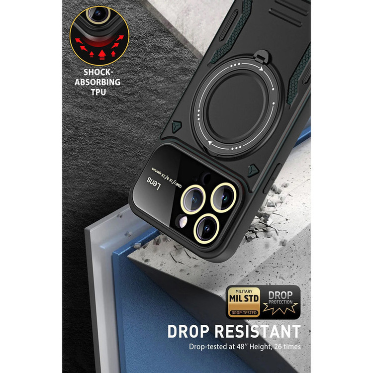 کاور اسپارتان مدل Hybrid Armor Strap مناسب برای گوشی موبایل اپل iPhone 13 Pro به همراه بند آویز