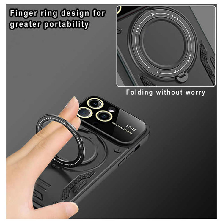 کاور اسپارتان مدل Hybrid Armor Strap مناسب برای گوشی موبایل اپل iPhone 13 Pro به همراه بند آویز