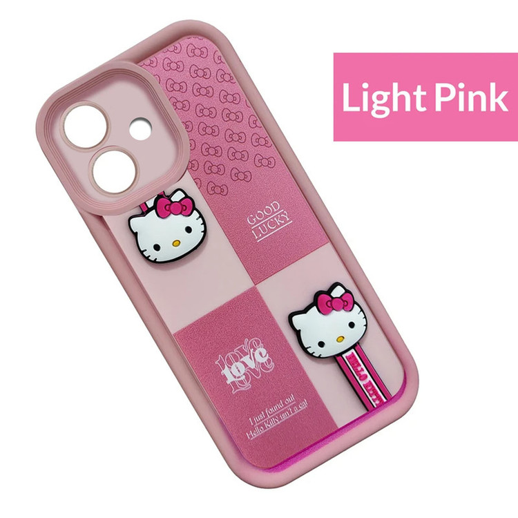 کاور موفی مدل Silicone Puffer Hello Kitty Strap مناسب برای گوشی موبایل شیائومی Redmi 13 / Poco M6 4G / Redmi Note 13R به همراه بند
