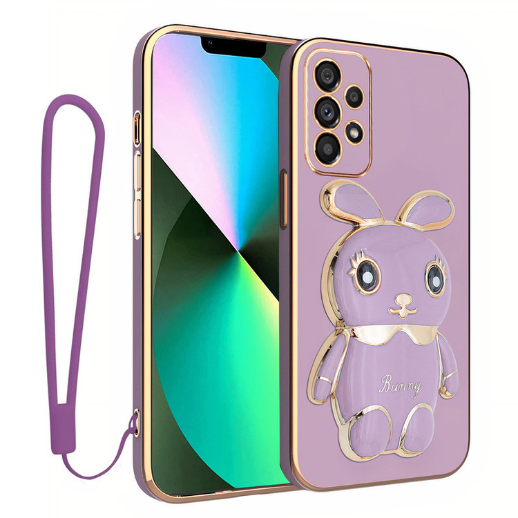 کاور اسپارتان مدل Bunny مناسب برای گوشی موبایل سامسونگ Galaxy A53 به همراه بند نگهدارنده