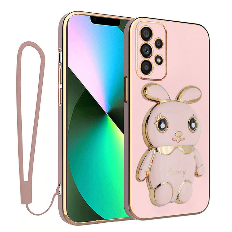 کاور اسپارتان مدل Bunny مناسب برای گوشی موبایل سامسونگ Galaxy A53 به همراه بند نگهدارنده