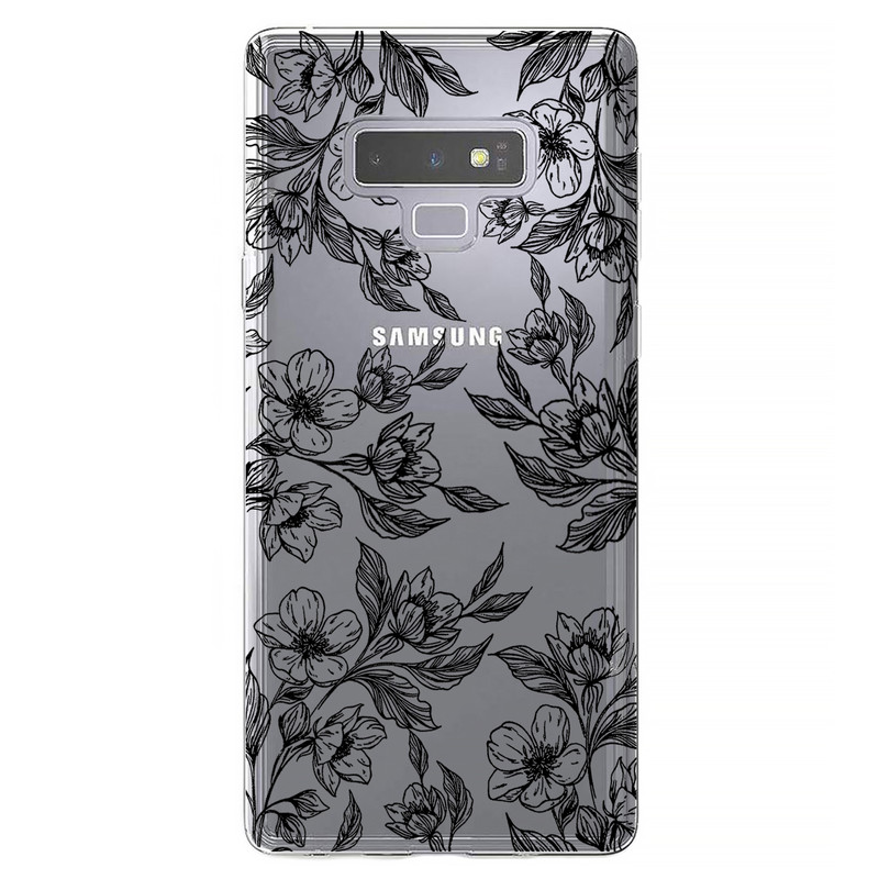 کاور مگافون طرح گل مدل C50-B مناسب برای گوشی موبایل سامسونگ Galaxy Note 9