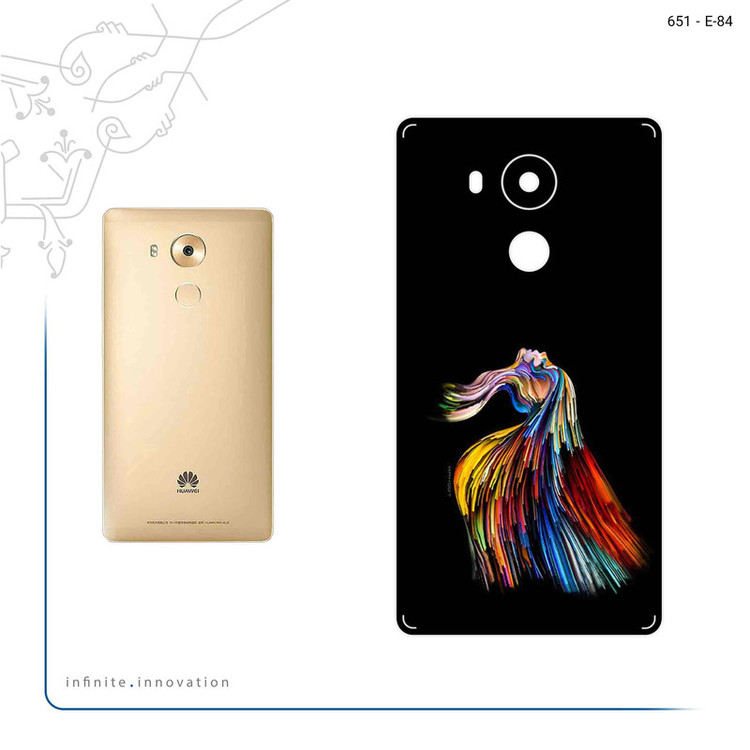 برچسب پوششی ماهوت مدل Rainbow Hair Digital Art مناسب برای گوشی موبایل هوآوی Mate 8