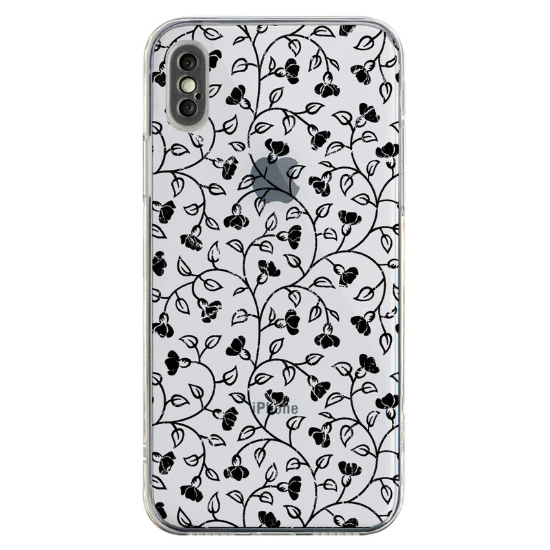 کاور مگافون طرح گل مدل C42-B مناسب برای گوشی موبایل اپل Iphone X / XS