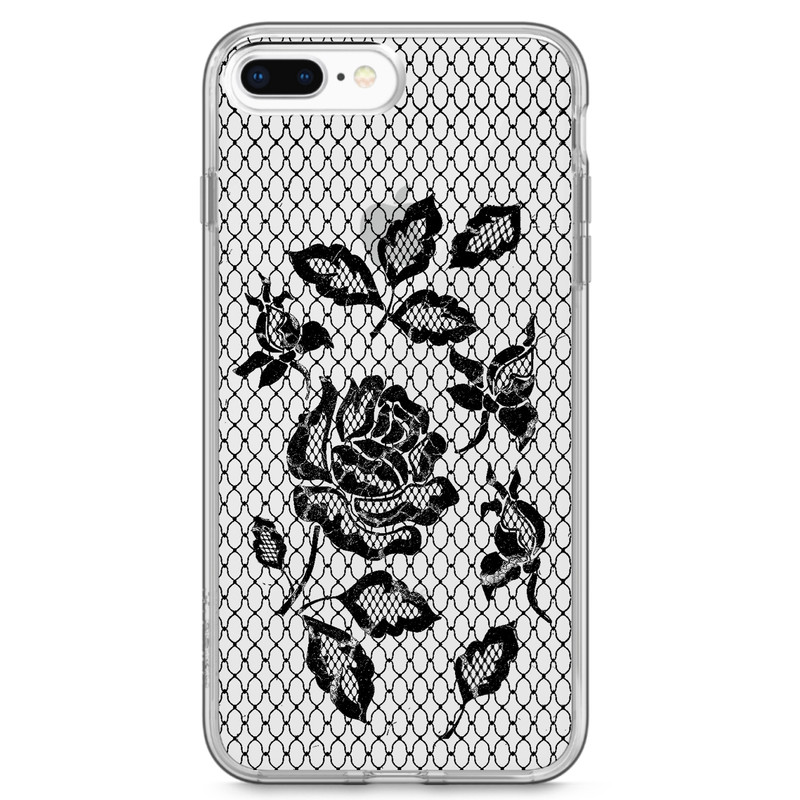 کاور مگافون طرح گل مدل C43-B مناسب برای گوشی موبایل اپل Iphone 8 Plus