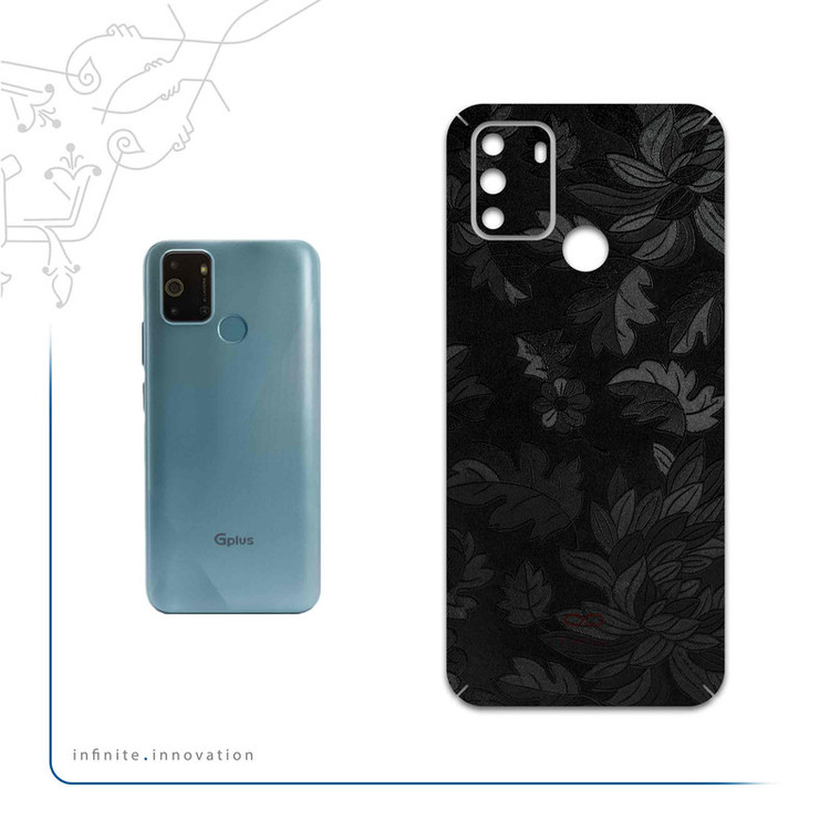 برچسب پوششی ماهوت مدل Black-Wildflower مناسب برای گوشی موبایل جی پلاس S10 2022