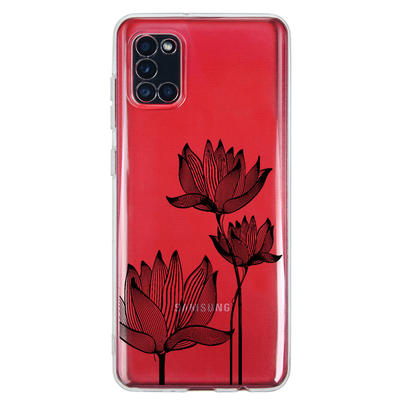 کاور مگافون طرح گل مدل C47-B مناسب برای گوشی موبایل سامسونگ Galaxy A31