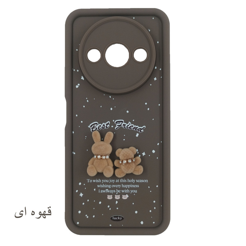 کاور لیمیا مدل فانتزی لنزدار عروسکی طرح برفی مناسب برای گوشی موبایل شیائومی Redmi A3