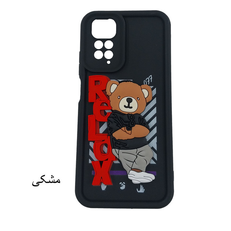 کاور لیمیا مدل سولید لنزدار طرح عروسکی برجسته مناسب برای گوشی موبایل شیائومی Redmi Note 11S/Note 11 4G