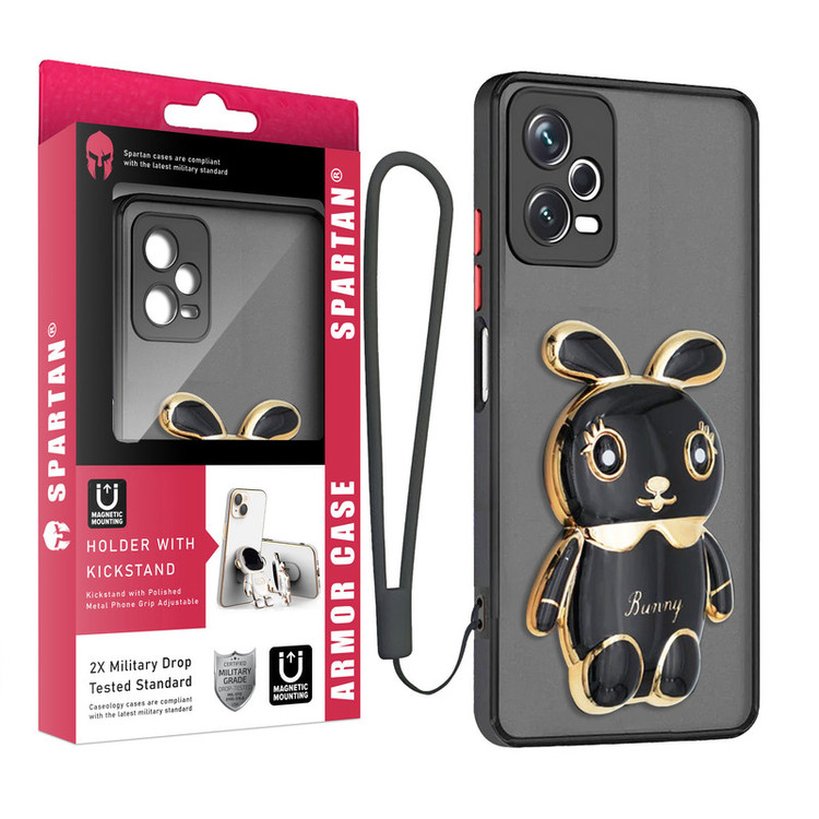کاور اسپارتان مدل MBC Bunny Strap مناسب برای گوشی موبایل شیائومی Redmi Note12 Pro 5G به همراه بند