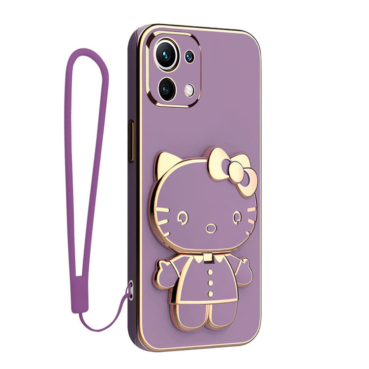 کاور اسپارتان مدل Kitty مناسب برای گوشی موبایل شیائومی Mi 11 Lite / Mi 11 Lite NE / Mi 11 Lite 5G به همراه بند نگهدارنده