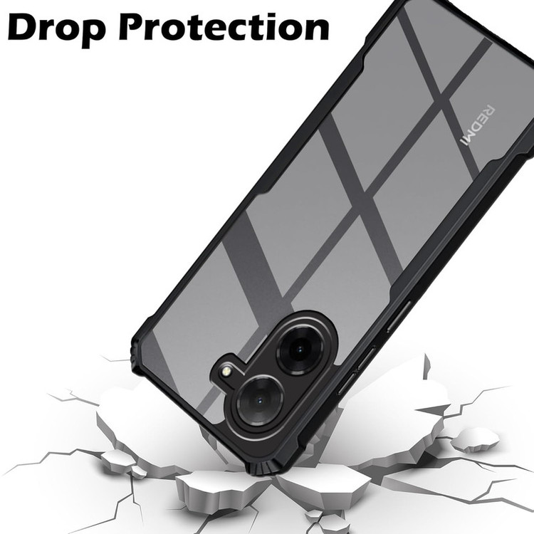 کاور گاردتک اساک مدل Antishock Strap مناسب برای گوشی موبایل شیائومی Redmi A5/ Poco C71 به همراه بند