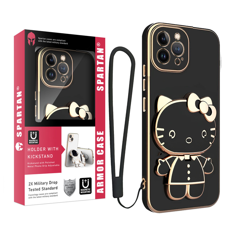 کاور اسپارتان مدل Kitty Strap مناسب برای گوشی موبایل اپل iPhone 11pro/ 11 Pro  به همراه بند