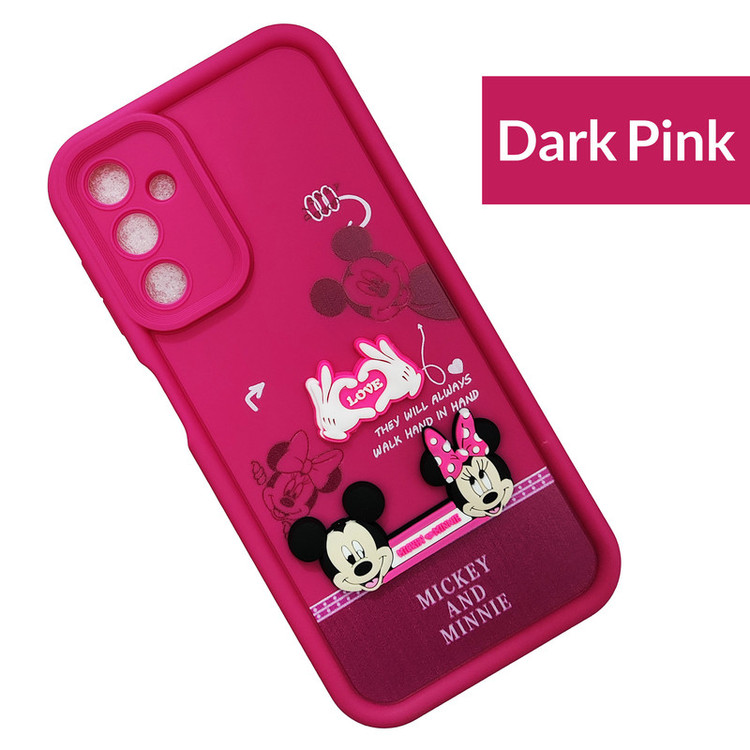 کاور موفی مدل Silicone Puffer Minni Mouse Strap مناسب برای گوشی موبایل سامسونگ Galaxy A05S به همراه بند