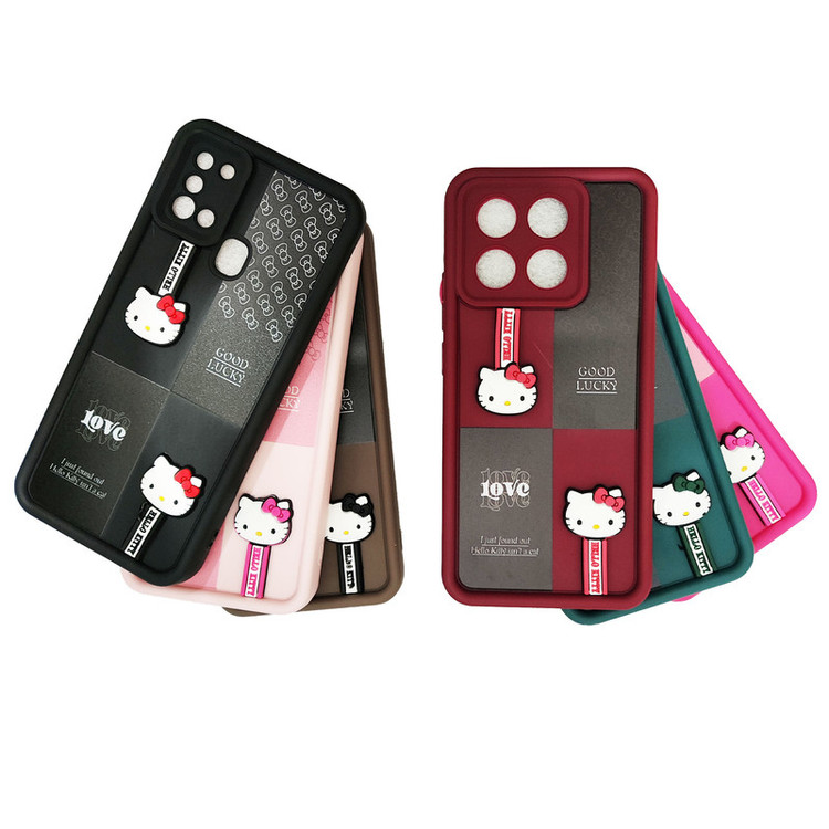 کاور موفی مدل Silicone Puffer Hello Kitty Strap مناسب برای گوشی موبایل سامسونگ Galaxy A15 به همراه بند