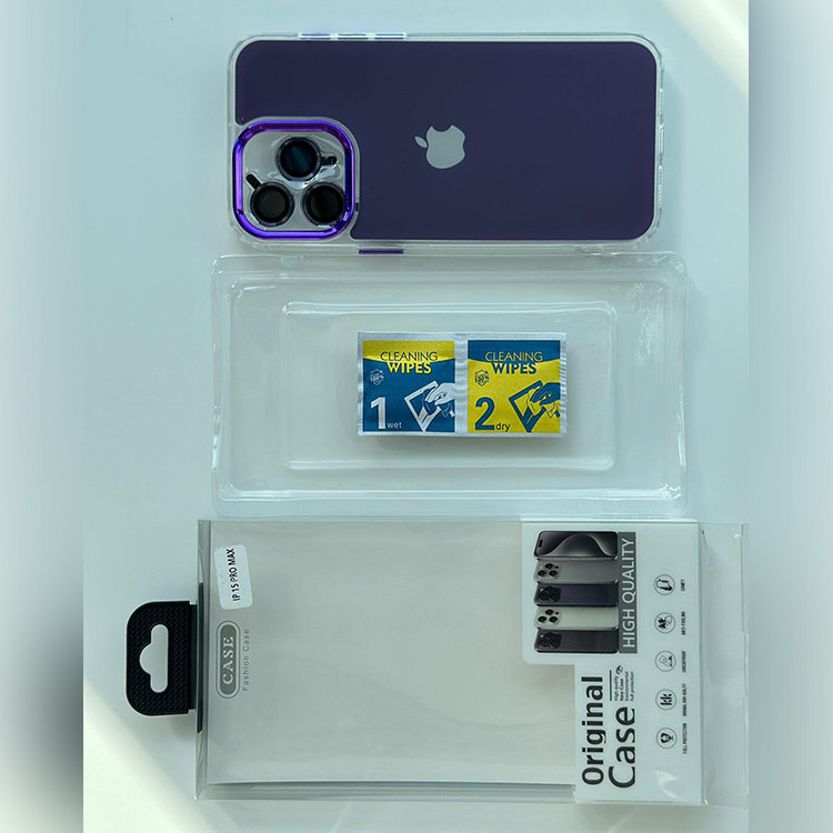 کاور مدل Pir Skin مناسب برای گوشی موبایل اپل iPhone 15 Pro Max به همراه محافظ لنز