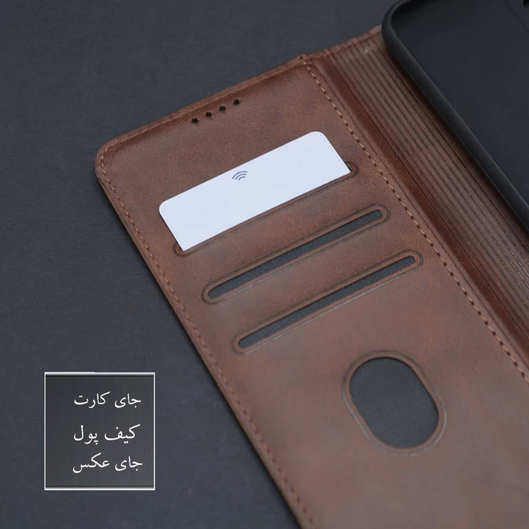 کیف کلاسوری باسئوس مدل Magneti کد M004 مناسب برای گوشی موبایل شیائومی Poco X7Pro