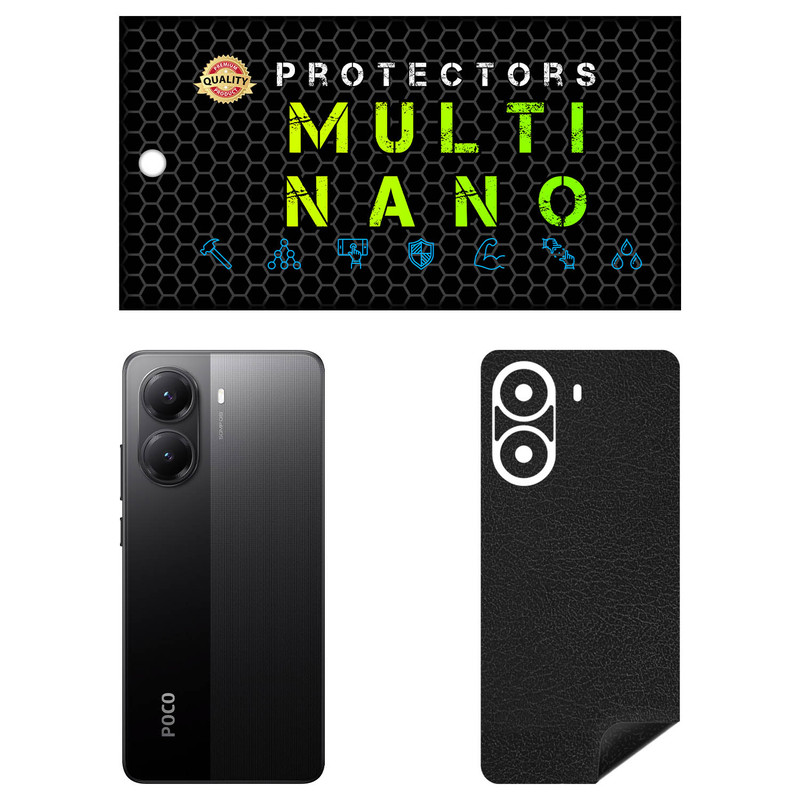 برچسب پوششی مولتی نانو طرح چرم مدل X-F1L مناسب برای گوشی موبایل شیائومی Poco X7 Pro