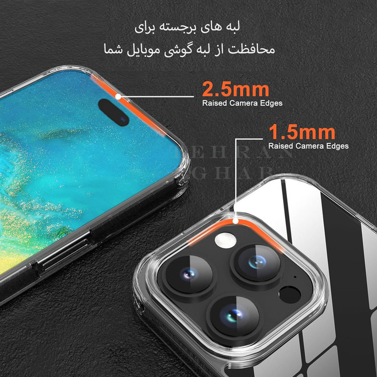کاور تهران قاب مدل SPCT مناسب برای گوشی موبایل شیائومی Redmi 14C 4G / Redmi 14C 5G / Redmi 14R / Poco C75 4G / Poco C75 5G / Redmi A3 Pro / Redmi A4