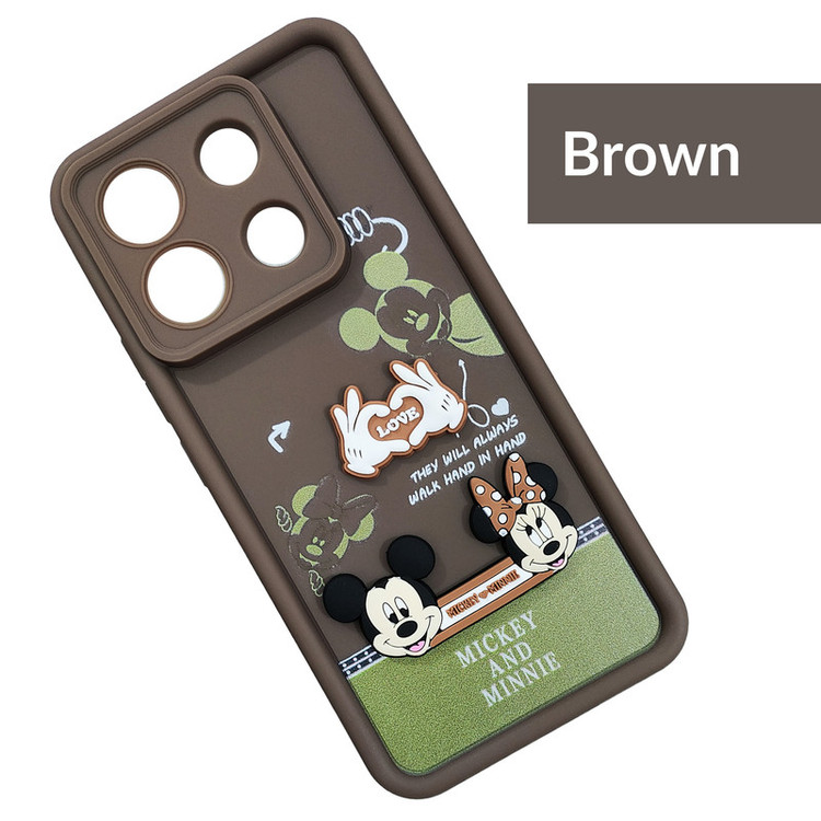 کاور موفی مدل Silicone Puffer Minni Mouse Strap مناسب برای گوشی موبایل شیائومی Redmi Note 13 4G به همراه بند