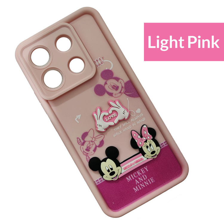 کاور موفی مدل Silicone Puffer Minni Mouse Strap مناسب برای گوشی موبایل شیائومی Redmi Note 13 4G به همراه بند