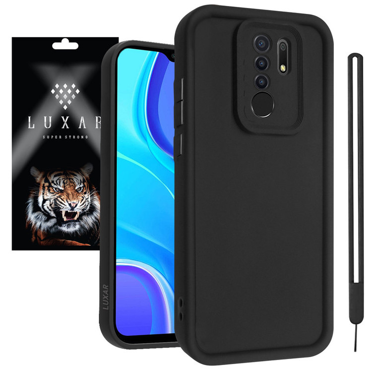کاور لوکسار مدل redmi9 -Puffer band مناسب برای گوشی موبایل شیائومی Redmi 9 / Redmi 9 Prime / Poco M2 به همراه بند آویز