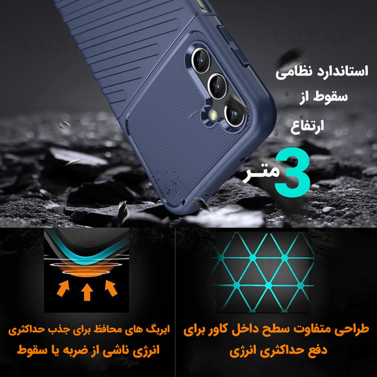 کاور لوکسار مدل Thunder 2 مناسب برای گوشی موبایل سامسونگ Galaxy A14 4G / A14 5G