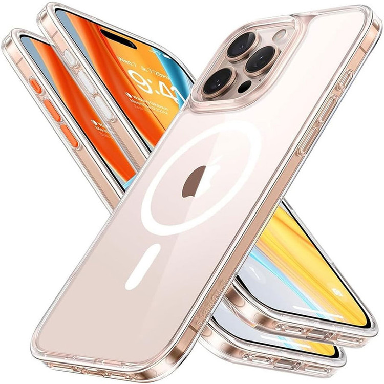 کاور مسیر مدل Clear Ring Metal مناسب برای گوشی موبایل اپل iPhone 16 pro max به همراه محافظ لنز