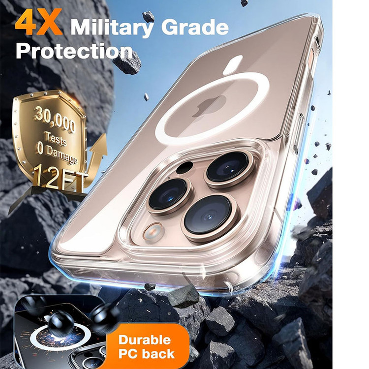 کاور مسیر مدل Clear Ring Metal مناسب برای گوشی موبایل اپل iPhone 16 pro max به همراه محافظ لنز