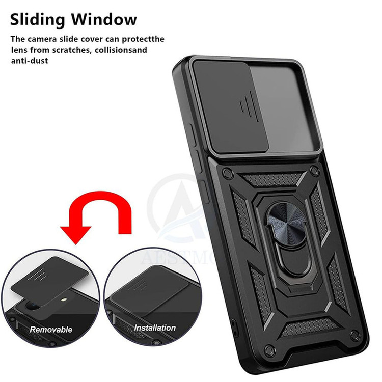 کاور اسپارتان مدل Defender Armor Strap مناسب برای گوشی موبایل موتورولا Moto Edge 50 Fusion به همراه بند