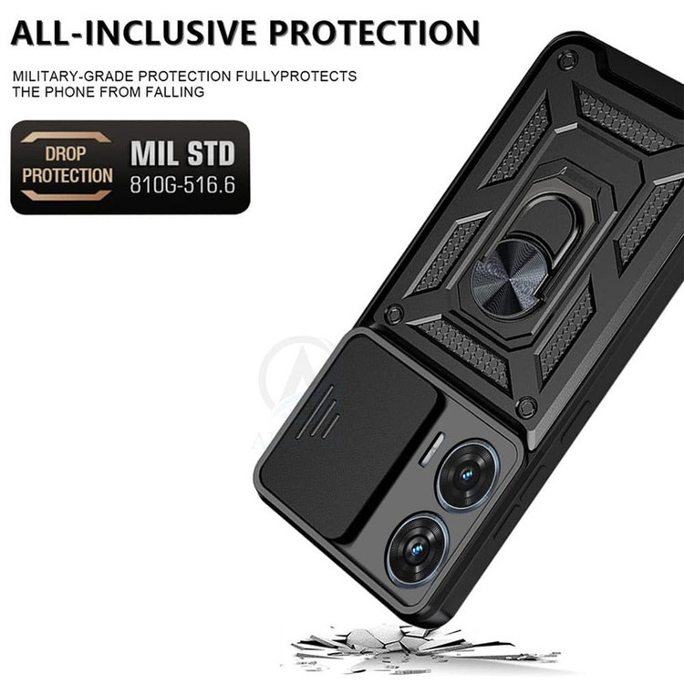 کاور اسپارتان مدل Defender Armor Strap مناسب برای گوشی موبایل موتورولا Moto Edge 50 Fusion به همراه بند