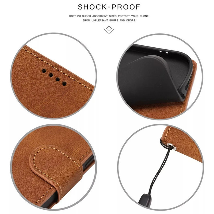 کیف کلاسوری موکولو مدل Flip Leather Strap مناسب برای گوشی موبایل آنر Honor X7c به همراه بند آویز