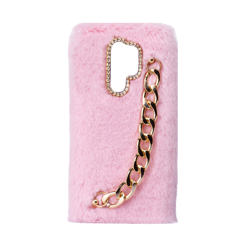 کاور طرح دخترانه دستبندی مدل خزدار پشمالو زنجیردار مناسب برای گوشی موبایل شیائومی redmi Note 8 Pro