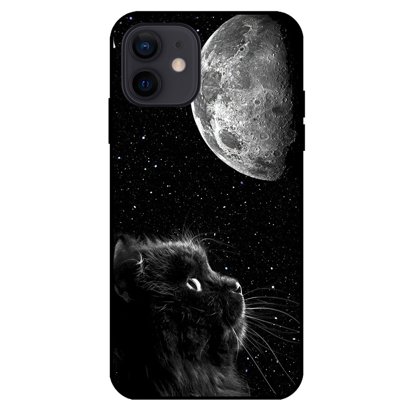 کاور مگافون طرح گربه مدل 1882 مناسب برای گوشی موبایل اپل Iphone 12 mini