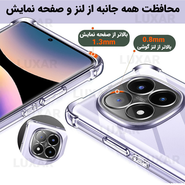 کاور لوکسار مدل note 14pro -Unicom مناسب برای گوشی موبایل شیائومی Redmi Note 14 Pro 5G