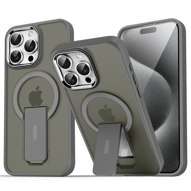 کاور آیرون من مدل kick stand مناسب برای گوشی موبایل اپل Iphone 16 Pro