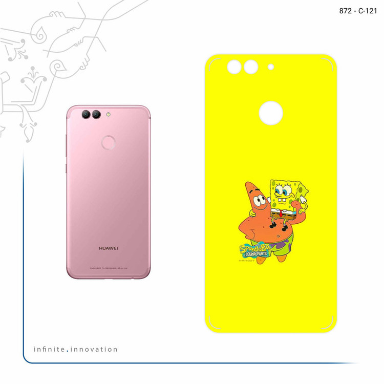 برچسب پوششی ماهوت مدل SpongeBob SquarePants مناسب برای گوشی موبایل هوآوی Nova 2 Plus