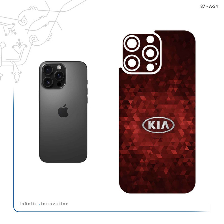 برچسب پوششی ماهوت مدل KIA_Logo مناسب برای گوشی موبایل اپل iPhone 16 Pro Max