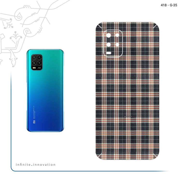 برچسب پوششی ماهوت مدل Fabric Texture 5 مناسب برای گوشی موبایل شیائومی Mi 10 Lite 5G