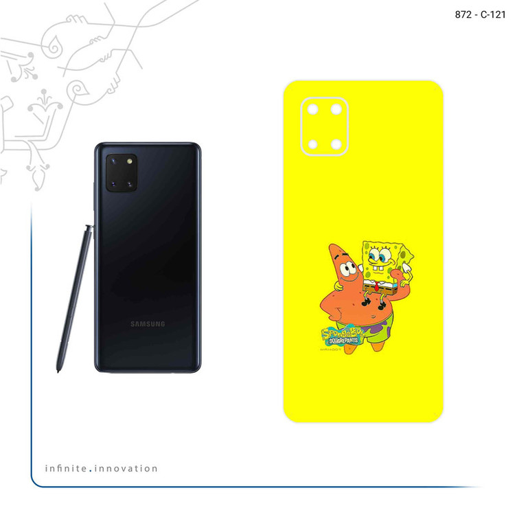 برچسب پوششی ماهوت مدل SpongeBob SquarePants مناسب برای گوشی موبایل سامسونگ Galaxy Note 10 Lite