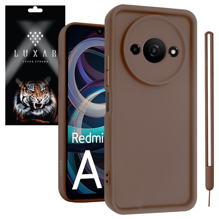 کاور لوکسار مدل redmia3 -Puffer band مناسب برای گوشی موبایل شیائومی Redmi A3 / Poco C61 / A3X 4G به همراه بند