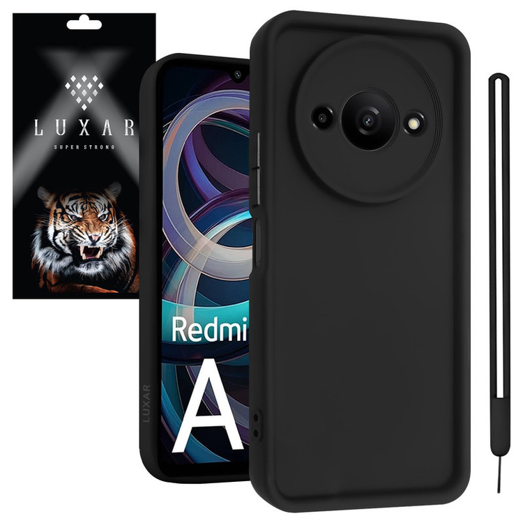 کاور لوکسار مدل redmia3 -Puffer band مناسب برای گوشی موبایل شیائومی Redmi A3 / Poco C61 / A3X 4G به همراه بند